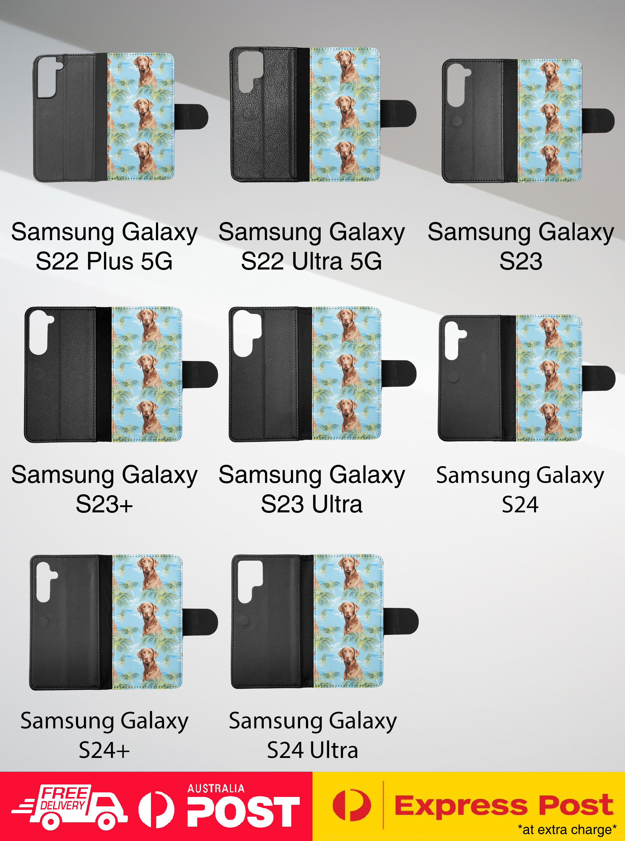 FLIP CASE FOR SAMSUNG GALAXY|CHESAPEAKE BAY RETRIEVER PUPPY DOG PATTERN #A2 - Picture 22 of 36