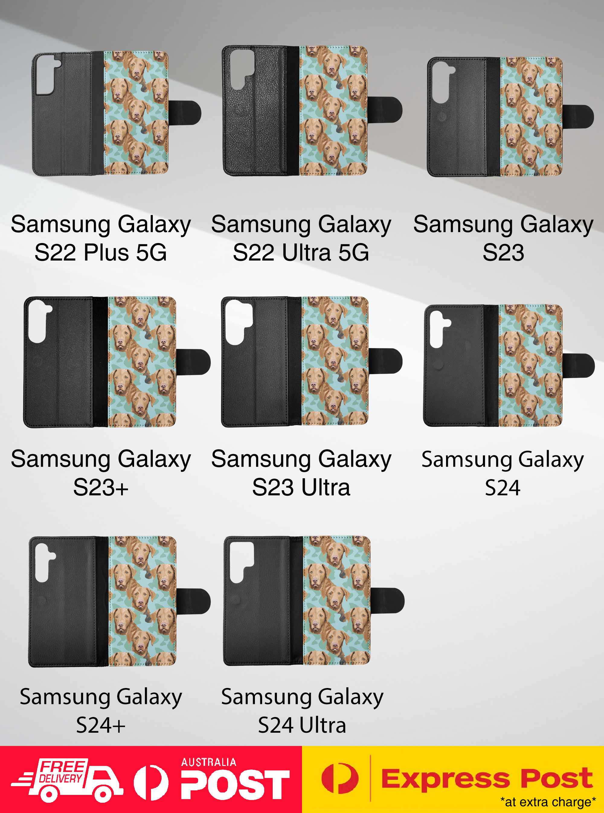FLIP CASE FOR SAMSUNG GALAXY|CHESAPEAKE BAY RETRIEVER PUPPY DOG PATTERN #A2 - Picture 29 of 36
