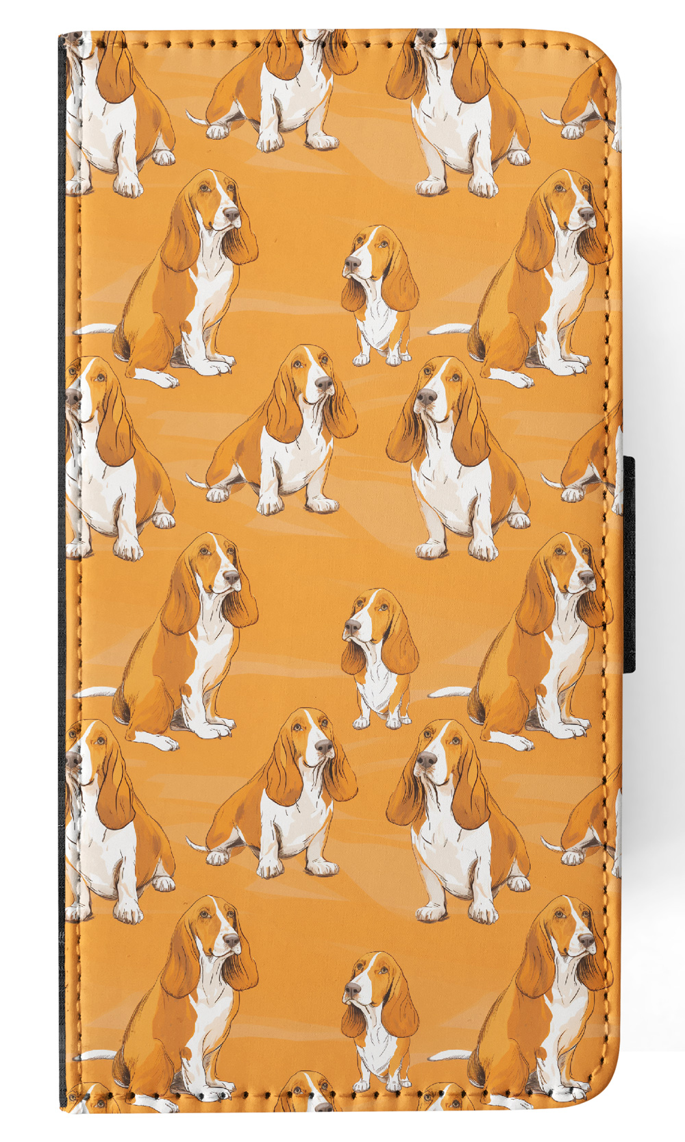 FLIP CASE FOR SAMSUNG GALAXY|CUTE BASSET HOUND PUPPY DOG CANINE PATTERN #A1 - Picture 3 of 36
