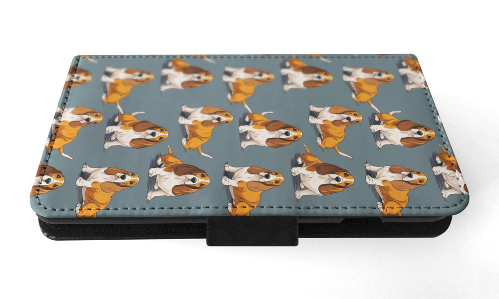 FLIP CASE FOR SAMSUNG GALAXY|CUTE BASSET HOUND PUPPY DOG CANINE PATTERN #A1 - Picture 18 of 36