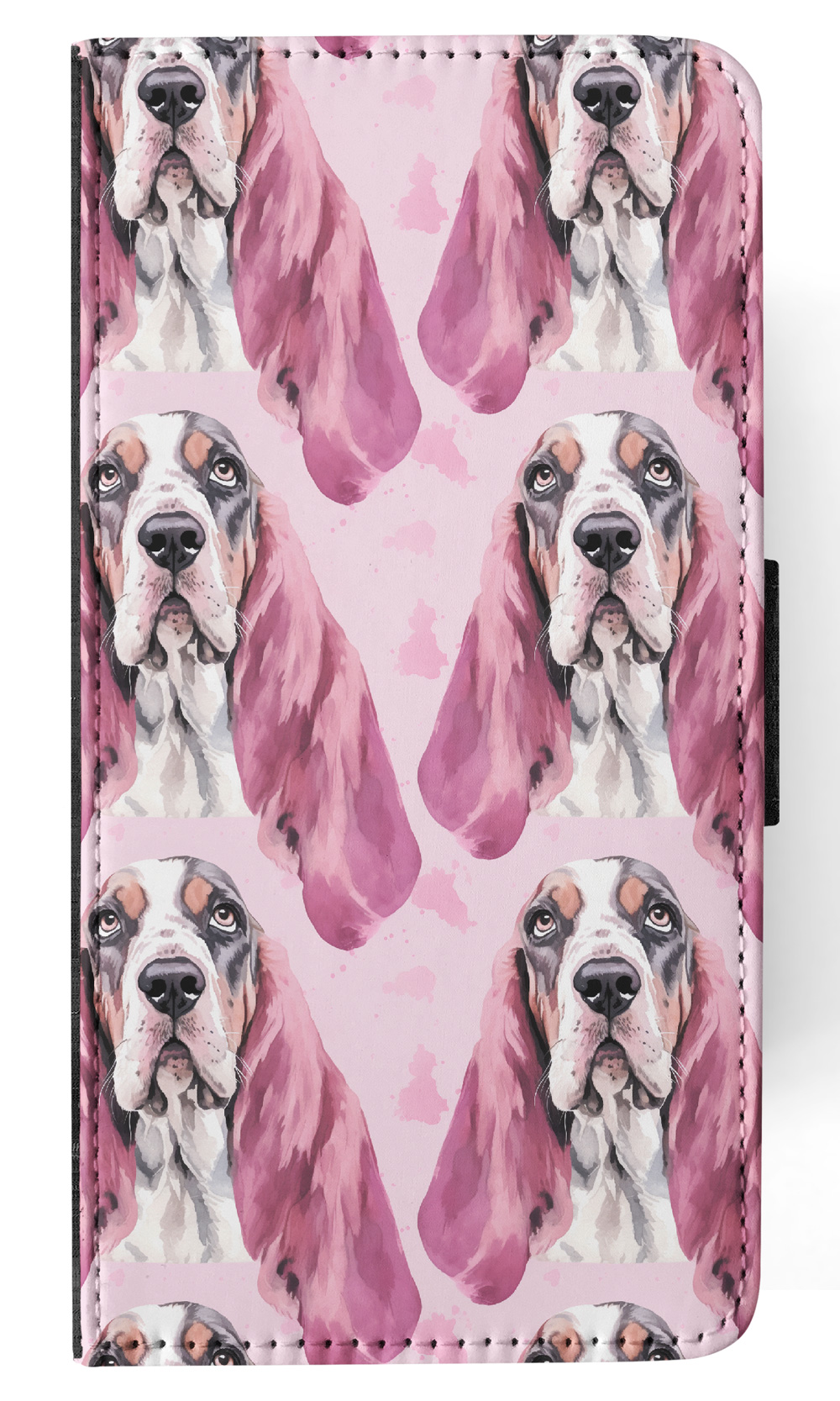 FLIP CASE FOR SAMSUNG GALAXY|CUTE BASSET HOUND PUPPY DOG CANINE PATTERN #A1 - Picture 24 of 36