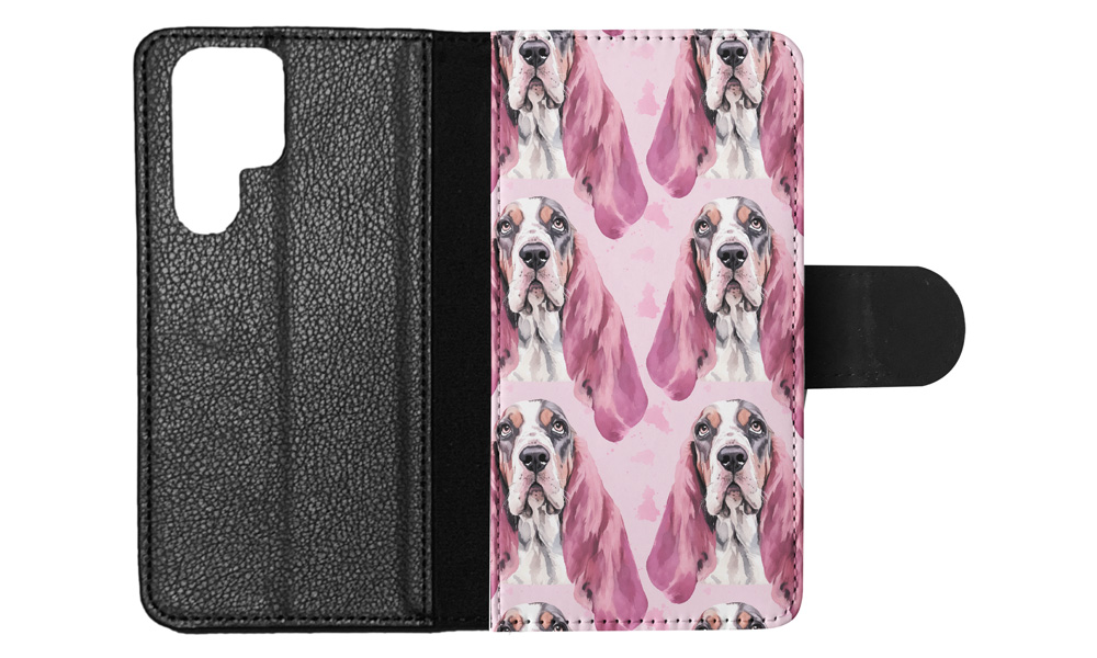 FLIP CASE FOR SAMSUNG GALAXY|CUTE BASSET HOUND PUPPY DOG CANINE PATTERN #A1 - Picture 26 of 36