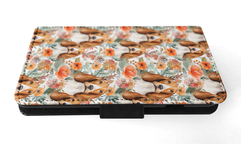 FLIP CASE FOR SAMSUNG GALAXY|CUTE BASSET HOUND PUPPY DOG CANINE PATTERN #A1 - Picture 32 of 36