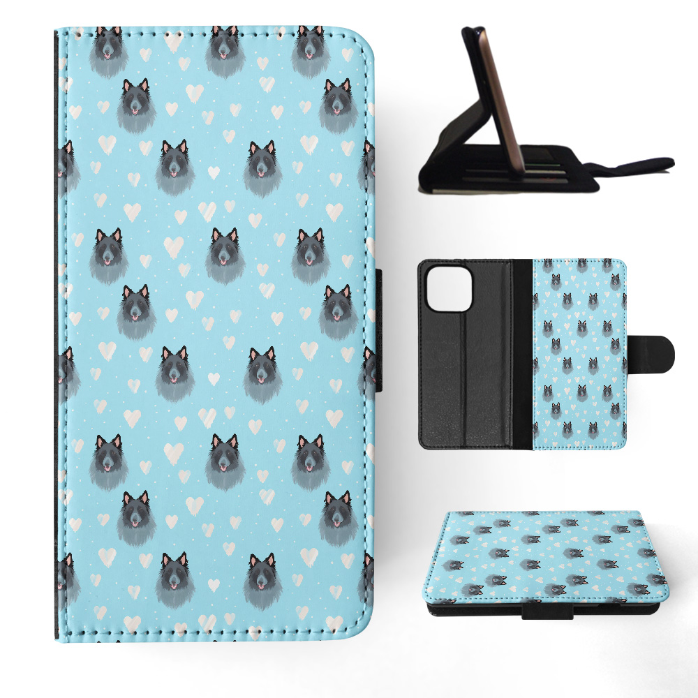 FLIP CASE FOR APPLE IPHONE|CUTE BELGIAN SHEEPDOG PUPPY DOG CANINE PATTERN #A2 - Picture 26 of 41