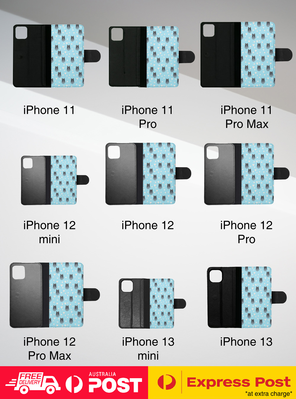 FLIP CASE FOR APPLE IPHONE|CUTE BELGIAN SHEEPDOG PUPPY DOG CANINE PATTERN #A2 - Picture 31 of 41
