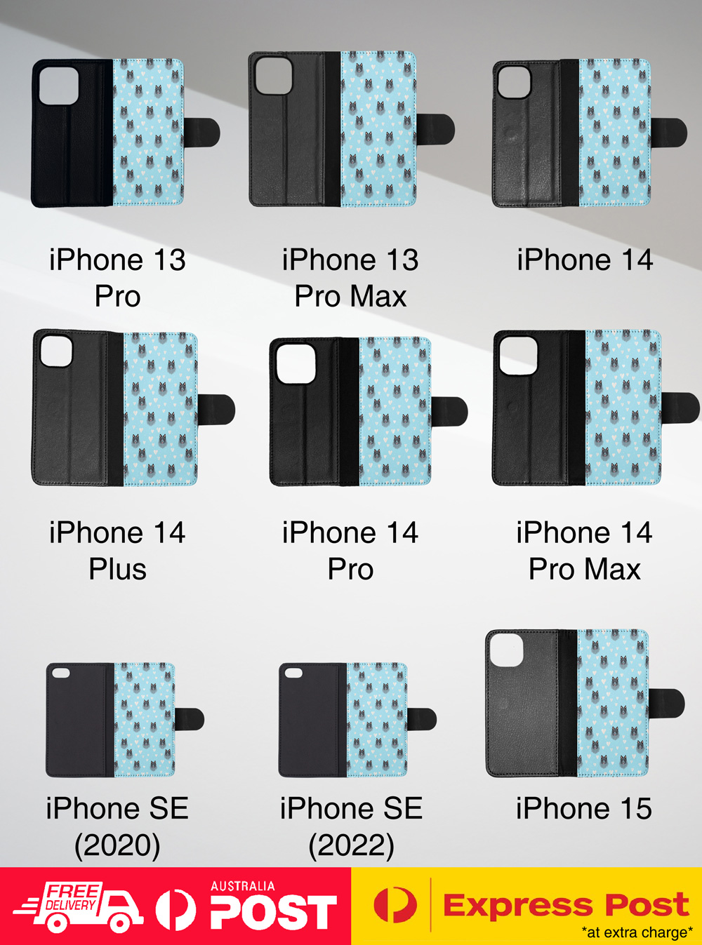 FLIP CASE FOR APPLE IPHONE|CUTE BELGIAN SHEEPDOG PUPPY DOG CANINE PATTERN #A2 - Picture 32 of 41