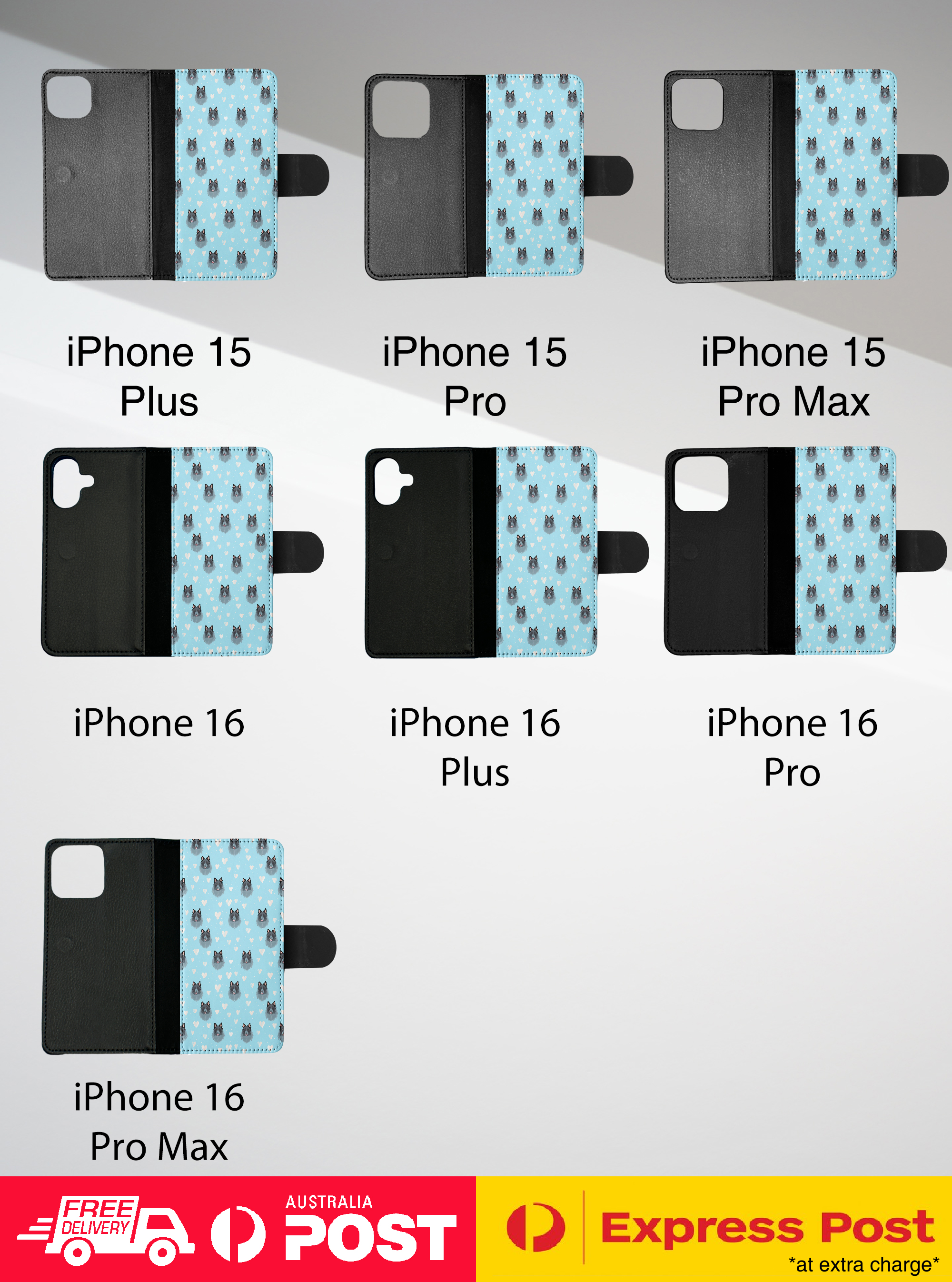 FLIP CASE FOR APPLE IPHONE|CUTE BELGIAN SHEEPDOG PUPPY DOG CANINE PATTERN #A2 - Picture 33 of 41