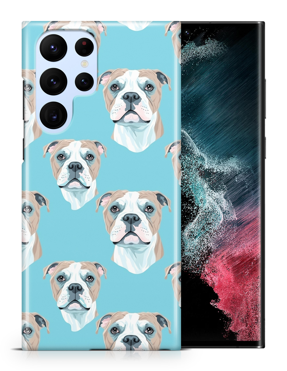 CASE COVER FOR SAMSUNG GALAXY|CUTE AMERICAN BULLDOG PUPPY DOG CANINE PATTERN #A1 - Picture 6 of 20