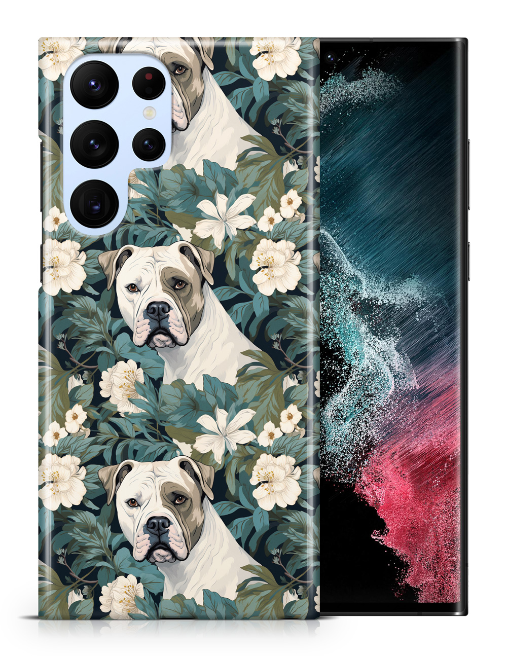 CASE COVER FOR SAMSUNG GALAXY|CUTE AMERICAN BULLDOG PUPPY DOG CANINE PATTERN #A1 - Picture 18 of 20