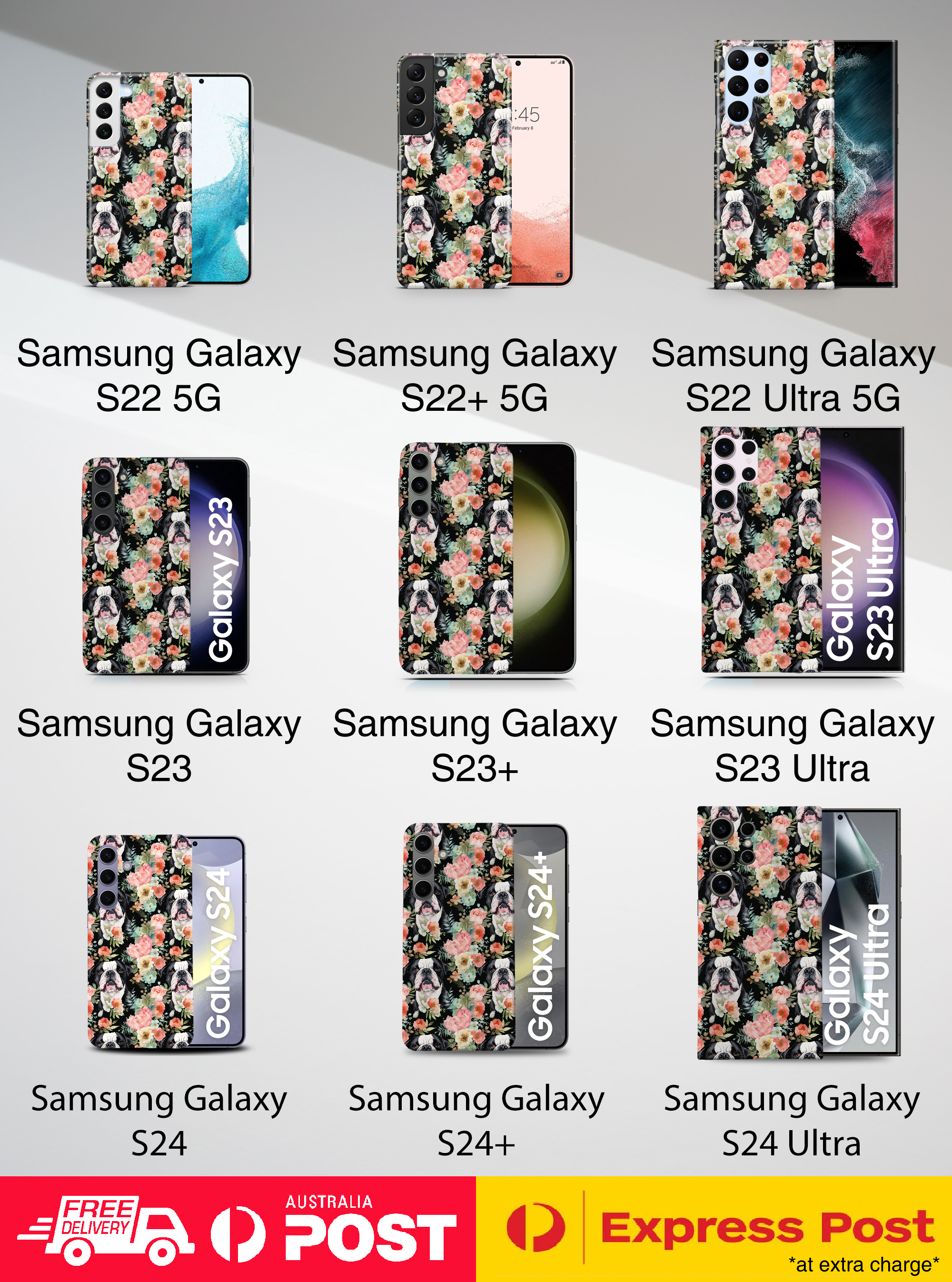 CASE COVER FOR SAMSUNG GALAXY|CUTE AMERICAN BULLDOG PUPPY DOG CANINE PATTERN #A1 - Picture 14 of 20