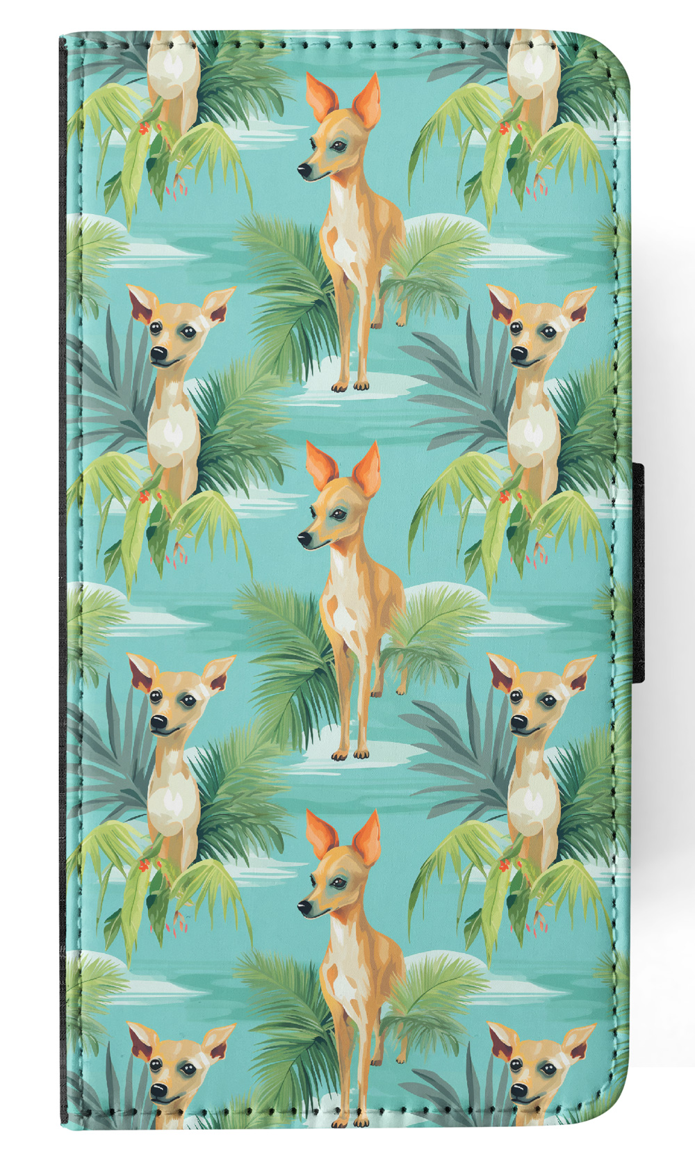 FLIP CASE FOR SAMSUNG GALAXY|CUTE ITALIAN GREYHOUND PUPPY DOG PATTERN #A2 - Picture 10 of 36
