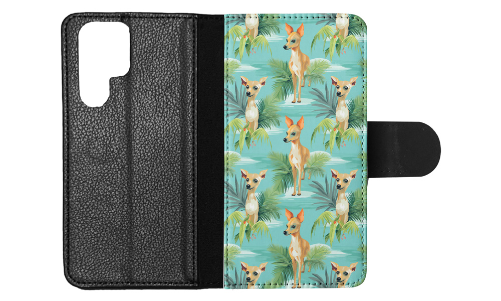 FLIP CASE FOR SAMSUNG GALAXY|CUTE ITALIAN GREYHOUND PUPPY DOG PATTERN #A2 - Picture 12 of 36