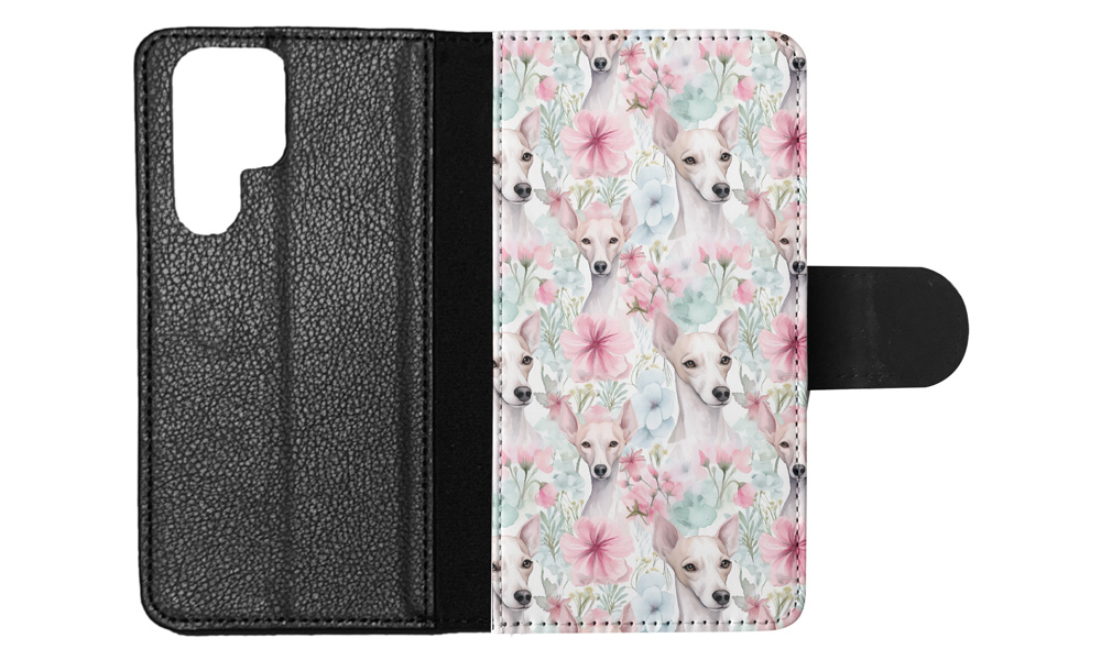 FLIP CASE FOR SAMSUNG GALAXY|CUTE ITALIAN GREYHOUND PUPPY DOG PATTERN #A2 - Picture 19 of 36