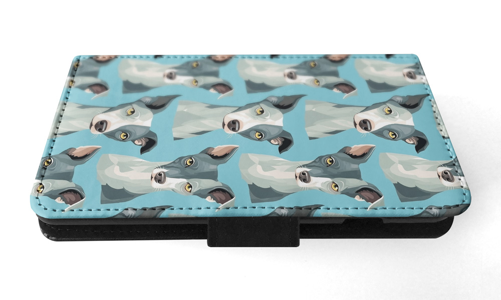 FLIP CASE FOR SAMSUNG GALAXY|CUTE ITALIAN GREYHOUND PUPPY DOG PATTERN #A2 - Picture 32 of 36