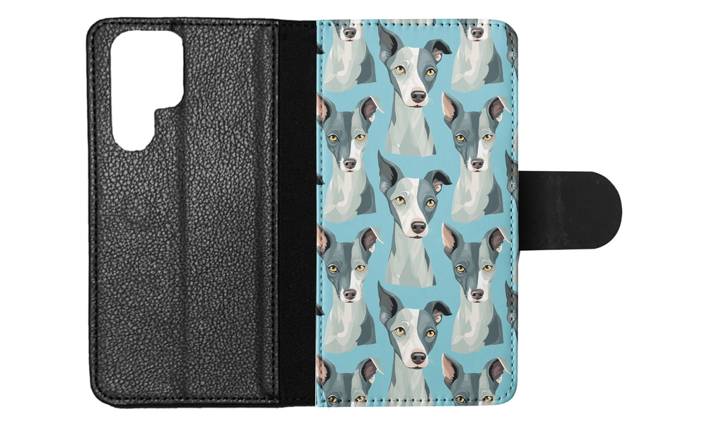 FLIP CASE FOR SAMSUNG GALAXY|CUTE ITALIAN GREYHOUND PUPPY DOG PATTERN #A2 - Picture 33 of 36