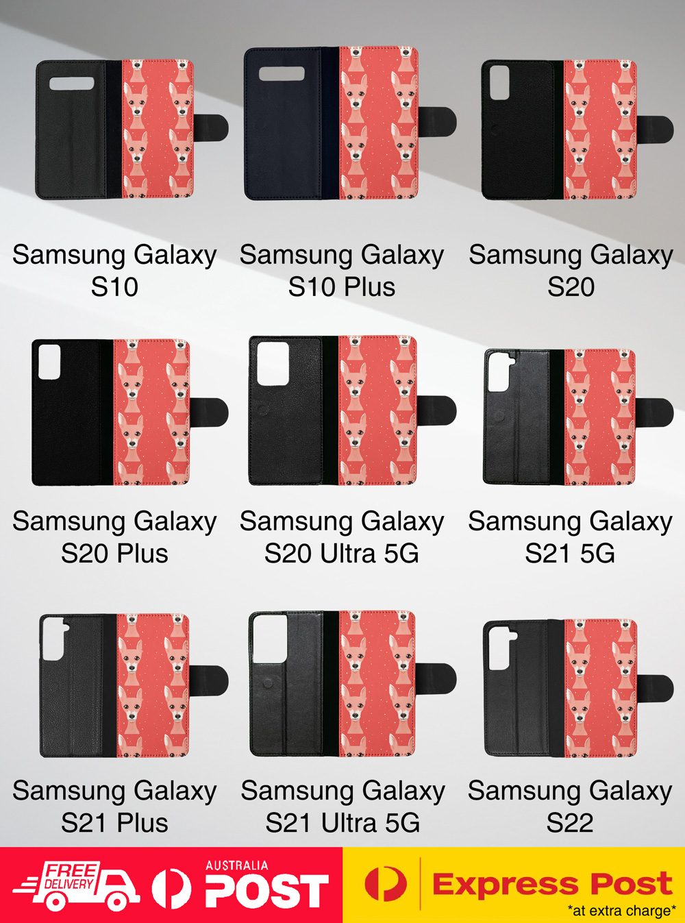 FLIP CASE FOR SAMSUNG GALAXY|CUTE ITALIAN GREYHOUND PUPPY DOG PATTERN #A2 - Picture 28 of 36