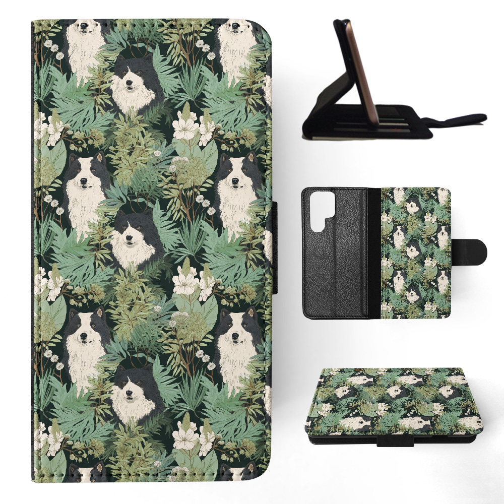 FLIP CASE FOR SAMSUNG GALAXY|CUTE KARELIAN BEAR DOG PUPPY DOG PATTERN #A1 - Picture 16 of 36