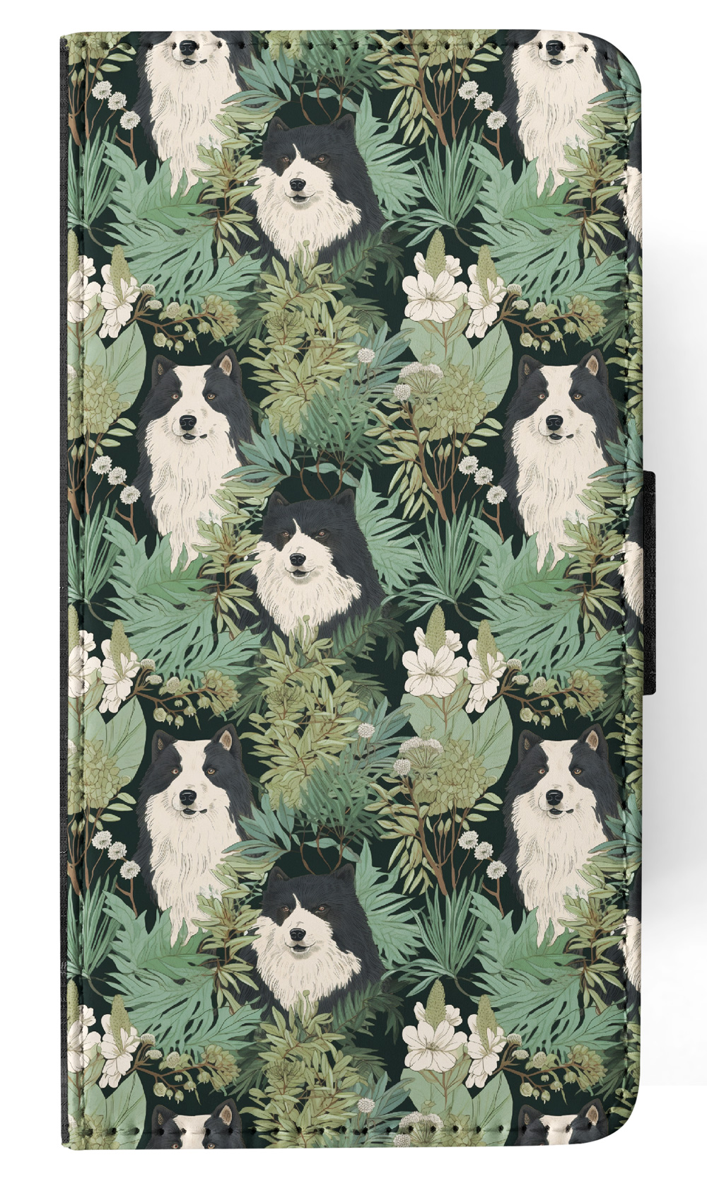 FLIP CASE FOR SAMSUNG GALAXY|CUTE KARELIAN BEAR DOG PUPPY DOG PATTERN #A1 - Picture 17 of 36