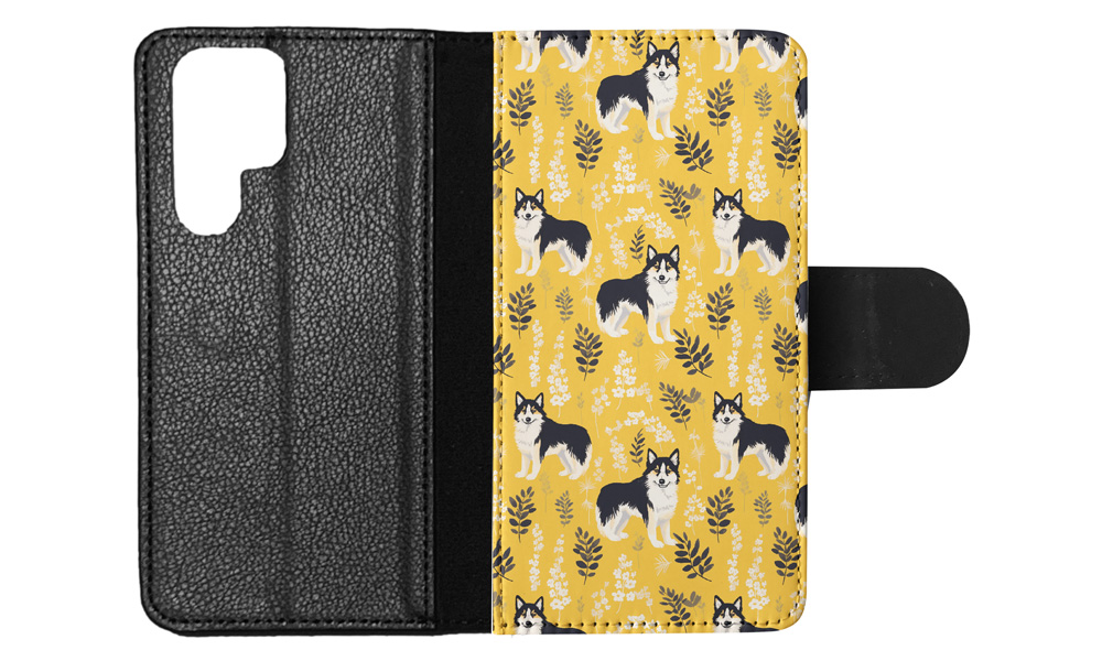 FLIP CASE FOR SAMSUNG GALAXY|CUTE ICELANDIC SHEEPDOG PUPPY DOG PATTERN #A2 - Picture 19 of 36