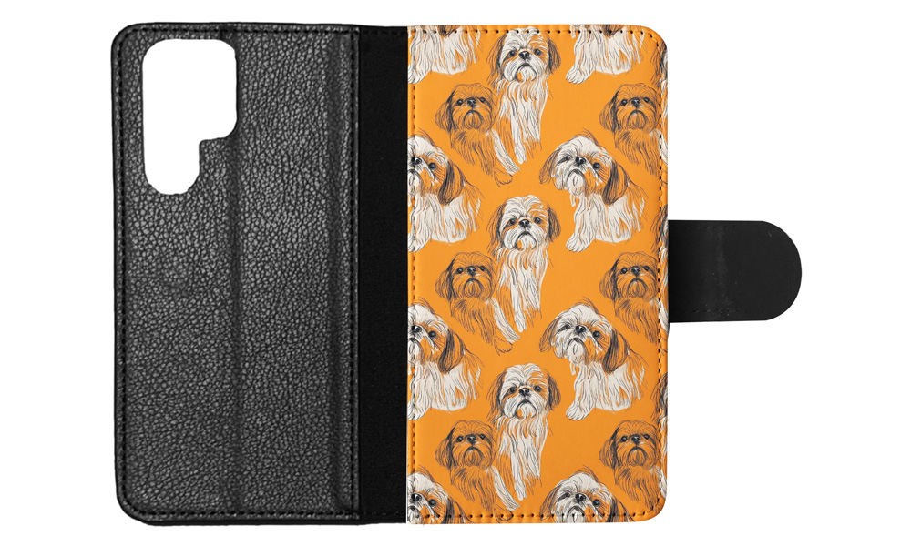 FLIP CASE FOR SAMSUNG GALAXY|CUTE SHIH TZU PUPPY DOG CANINE PATTERN #A2 - Picture 12 of 36