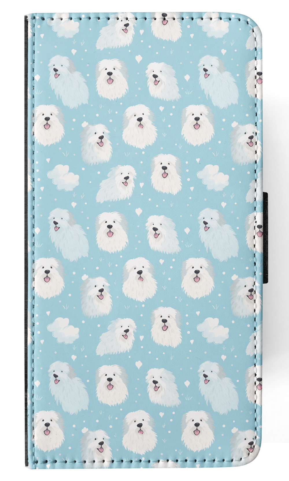 FLIP CASE FOR SAMSUNG GALAXY|CUTE POLISH TATRA SHEEPDOG PUPPY DOG PATTERN #A2 - Picture 10 of 36