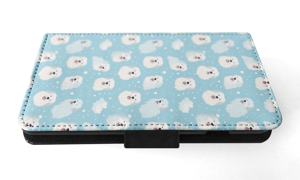FLIP CASE FOR SAMSUNG GALAXY|CUTE POLISH TATRA SHEEPDOG PUPPY DOG PATTERN #A2 - Picture 11 of 36