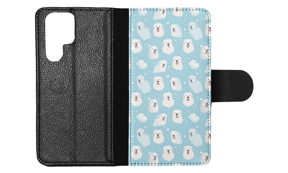 FLIP CASE FOR SAMSUNG GALAXY|CUTE POLISH TATRA SHEEPDOG PUPPY DOG PATTERN #A2 - Picture 12 of 36
