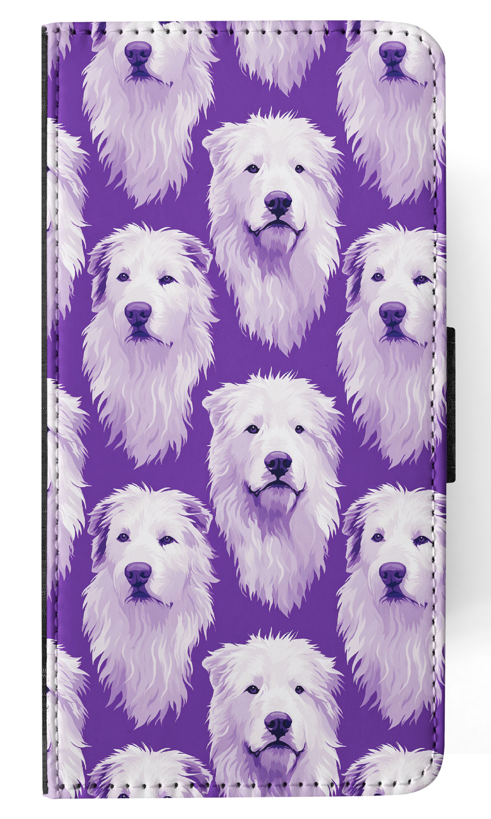 FLIP CASE FOR SAMSUNG GALAXY|CUTE POLISH TATRA SHEEPDOG PUPPY DOG PATTERN #A2 - Picture 17 of 36