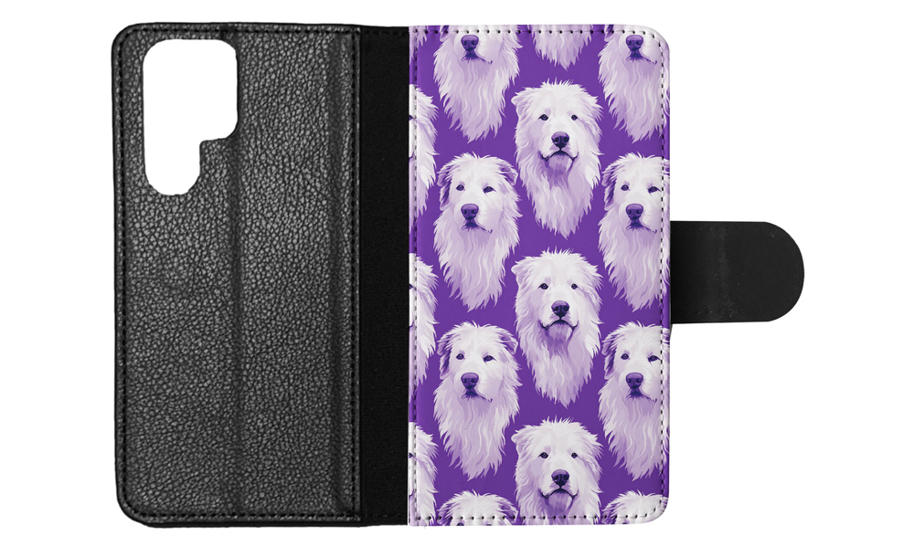 FLIP CASE FOR SAMSUNG GALAXY|CUTE POLISH TATRA SHEEPDOG PUPPY DOG PATTERN #A2 - Picture 19 of 36