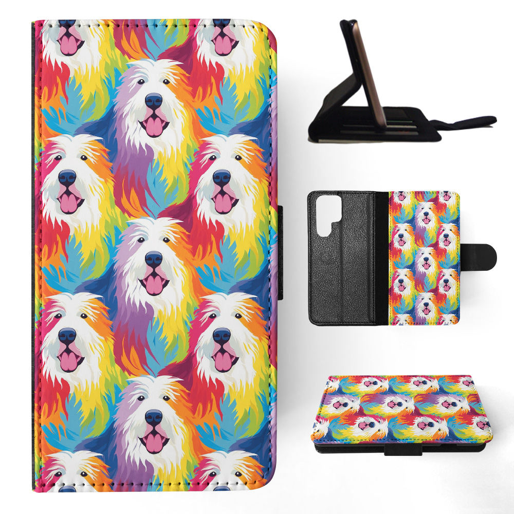 FLIP CASE FOR SAMSUNG GALAXY|CUTE POLISH TATRA SHEEPDOG PUPPY DOG PATTERN #A2 - Picture 23 of 36