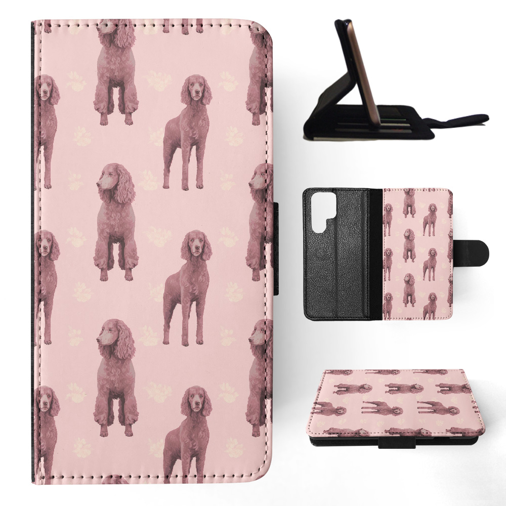 FLIP CASE FOR SAMSUNG GALAXY|CUTE IRISH WATER SPANIEL PUPPY DOG PATTERN #A1 - Picture 2 of 36