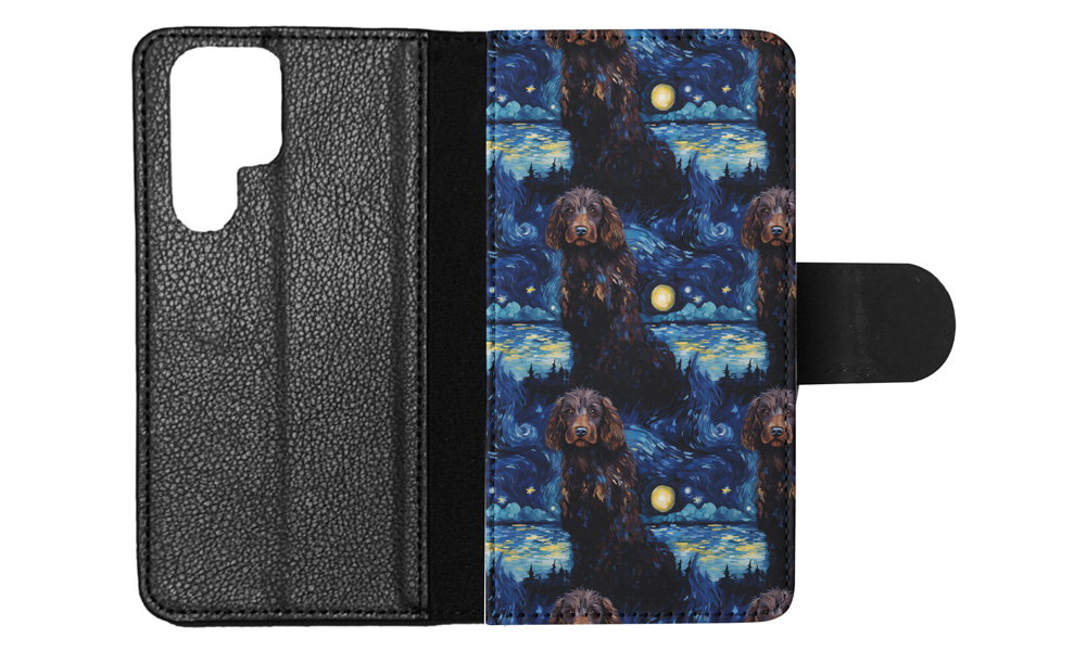 FLIP CASE FOR SAMSUNG GALAXY|CUTE IRISH WATER SPANIEL PUPPY DOG PATTERN #A1 - Picture 12 of 36