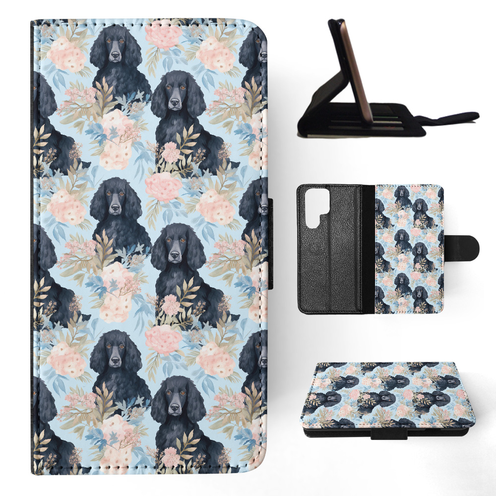 FLIP CASE FOR SAMSUNG GALAXY|CUTE IRISH WATER SPANIEL PUPPY DOG PATTERN #A1 - Picture 16 of 36