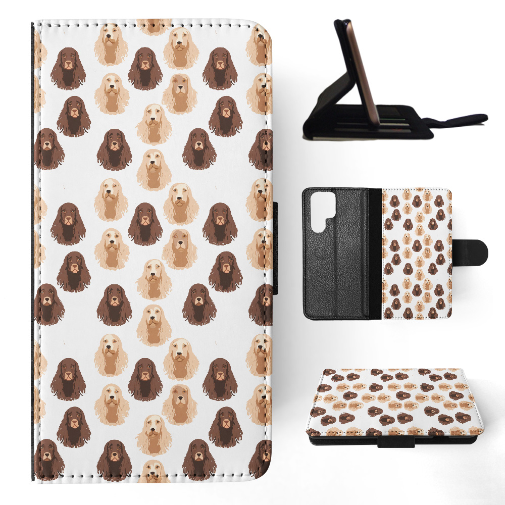 FLIP CASE FOR SAMSUNG GALAXY|CUTE IRISH WATER SPANIEL PUPPY DOG PATTERN #A1 - Picture 23 of 36