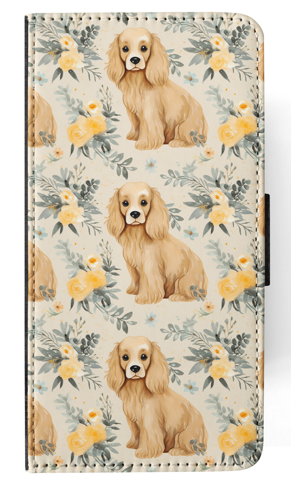 FLIP CASE FOR SAMSUNG GALAXY|CUTE COCKER SPANIEL PUPPY DOG CANINE PATTERN #A1 - Picture 17 of 36