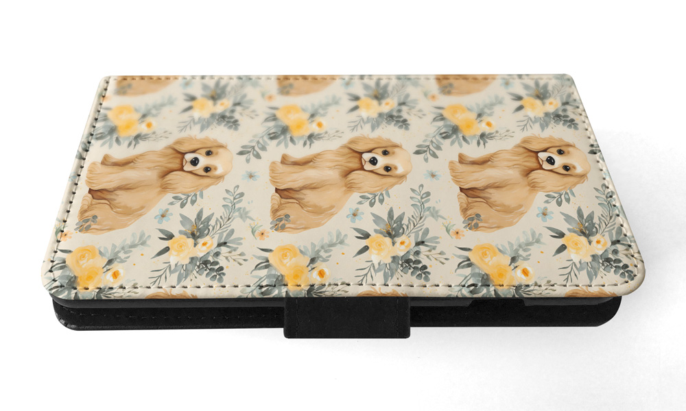 FLIP CASE FOR SAMSUNG GALAXY|CUTE COCKER SPANIEL PUPPY DOG CANINE PATTERN #A1 - Picture 18 of 36