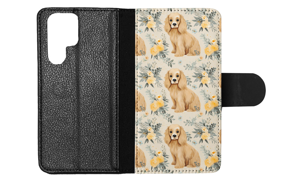 FLIP CASE FOR SAMSUNG GALAXY|CUTE COCKER SPANIEL PUPPY DOG CANINE PATTERN #A1 - Picture 19 of 36
