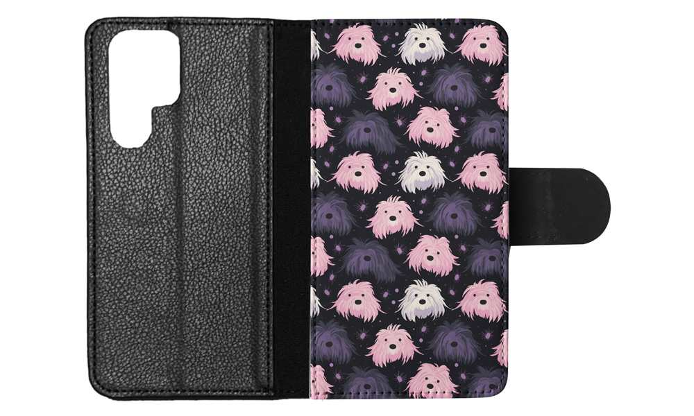 FLIP CASE FOR SAMSUNG GALAXY|CUTE BERGAMASCO SHEPHERD PUPPY DOG PATTERN #A1 - Picture 19 of 36