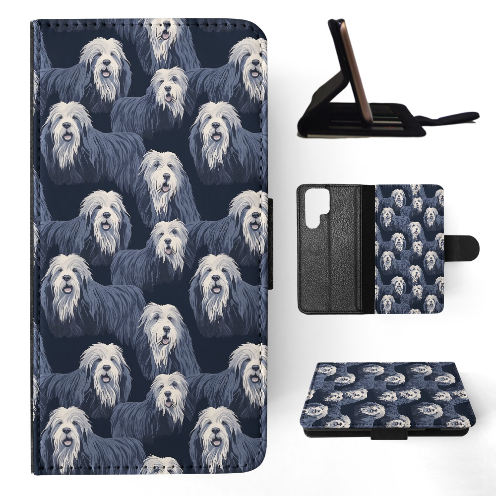 FLIP CASE FOR SAMSUNG GALAXY|CUTE BERGAMASCO SHEPHERD PUPPY DOG PATTERN #A1 - Picture 23 of 36