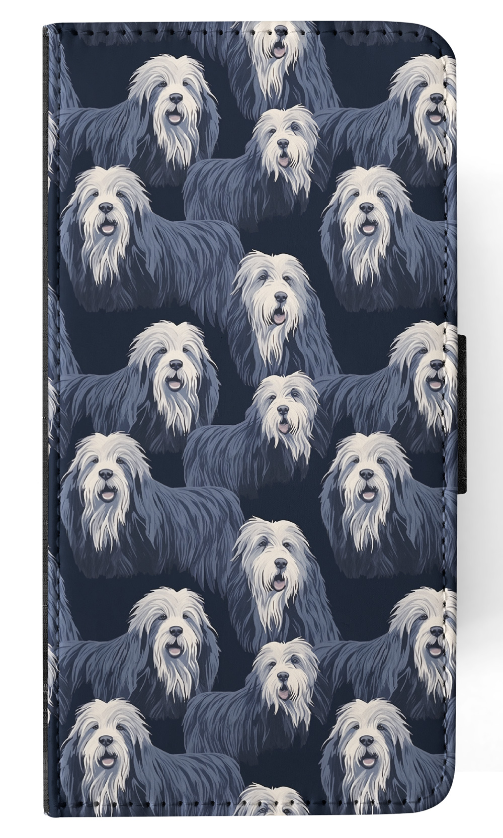 FLIP CASE FOR SAMSUNG GALAXY|CUTE BERGAMASCO SHEPHERD PUPPY DOG PATTERN #A1 - Picture 24 of 36