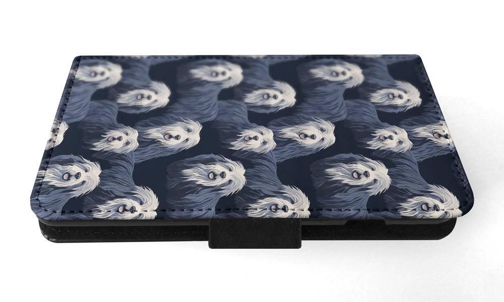FLIP CASE FOR SAMSUNG GALAXY|CUTE BERGAMASCO SHEPHERD PUPPY DOG PATTERN #A1 - Picture 25 of 36