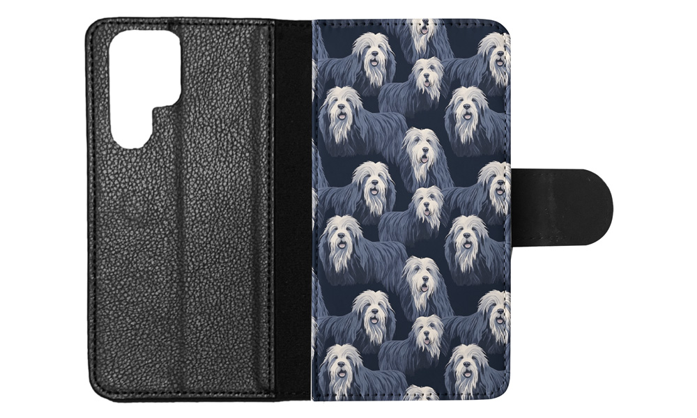 FLIP CASE FOR SAMSUNG GALAXY|CUTE BERGAMASCO SHEPHERD PUPPY DOG PATTERN #A1 - Picture 26 of 36