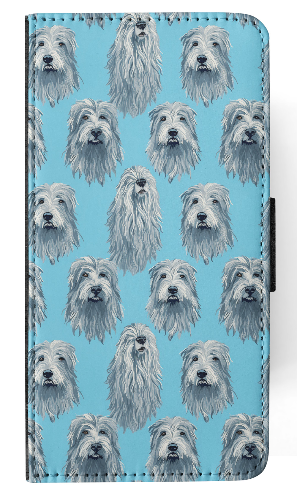 FLIP CASE FOR SAMSUNG GALAXY|CUTE BERGAMASCO SHEPHERD PUPPY DOG PATTERN #A1 - Picture 31 of 36