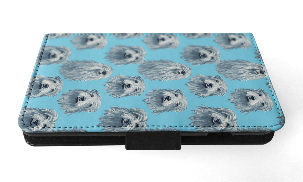 FLIP CASE FOR SAMSUNG GALAXY|CUTE BERGAMASCO SHEPHERD PUPPY DOG PATTERN #A1 - Picture 32 of 36