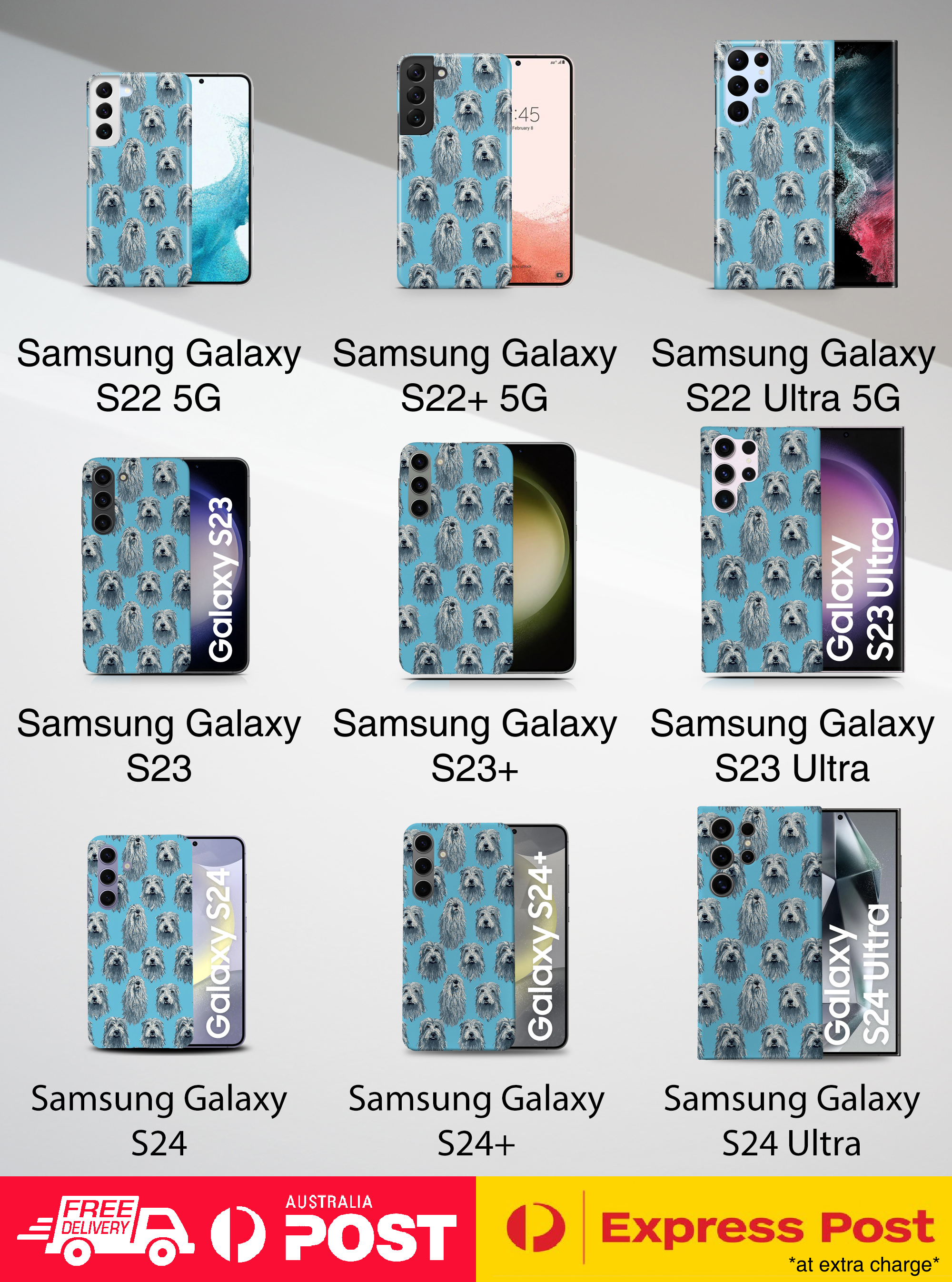 CASE COVER FOR SAMSUNG GALAXY|CUTE BERGAMASCO SHEPHERD PUPPY DOG PATTERN #A1 - Picture 20 of 20