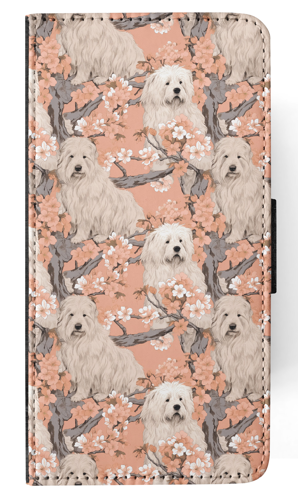 FLIP CASE FOR SAMSUNG GALAXY|CUTE BERGAMASCO SHEPHERD PUPPY DOG PATTERN #A2 - Picture 3 of 36