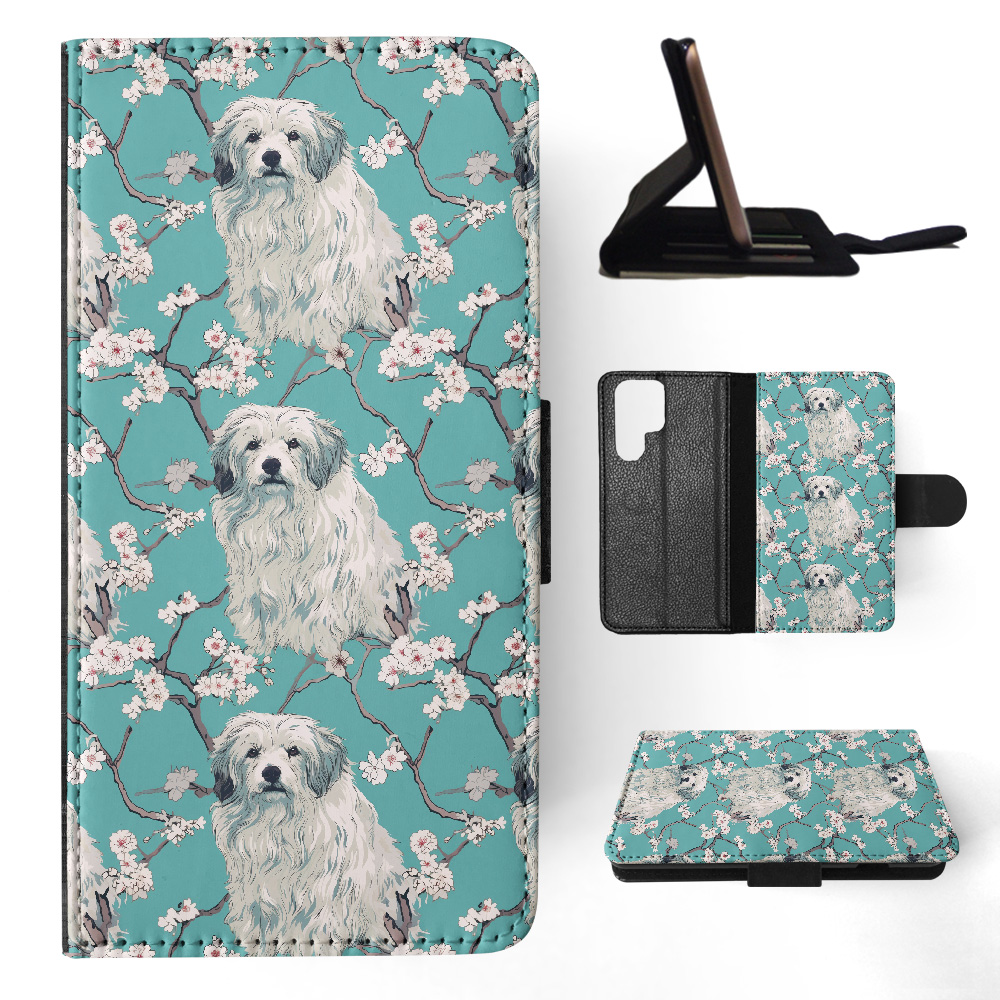 FLIP CASE FOR SAMSUNG GALAXY|CUTE BERGAMASCO SHEPHERD PUPPY DOG PATTERN #A2 - Picture 9 of 36
