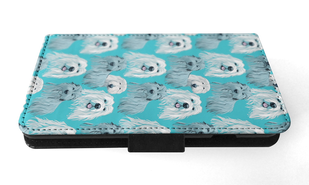 FLIP CASE FOR SAMSUNG GALAXY|CUTE BERGAMASCO SHEPHERD PUPPY DOG PATTERN #A2 - Picture 18 of 36