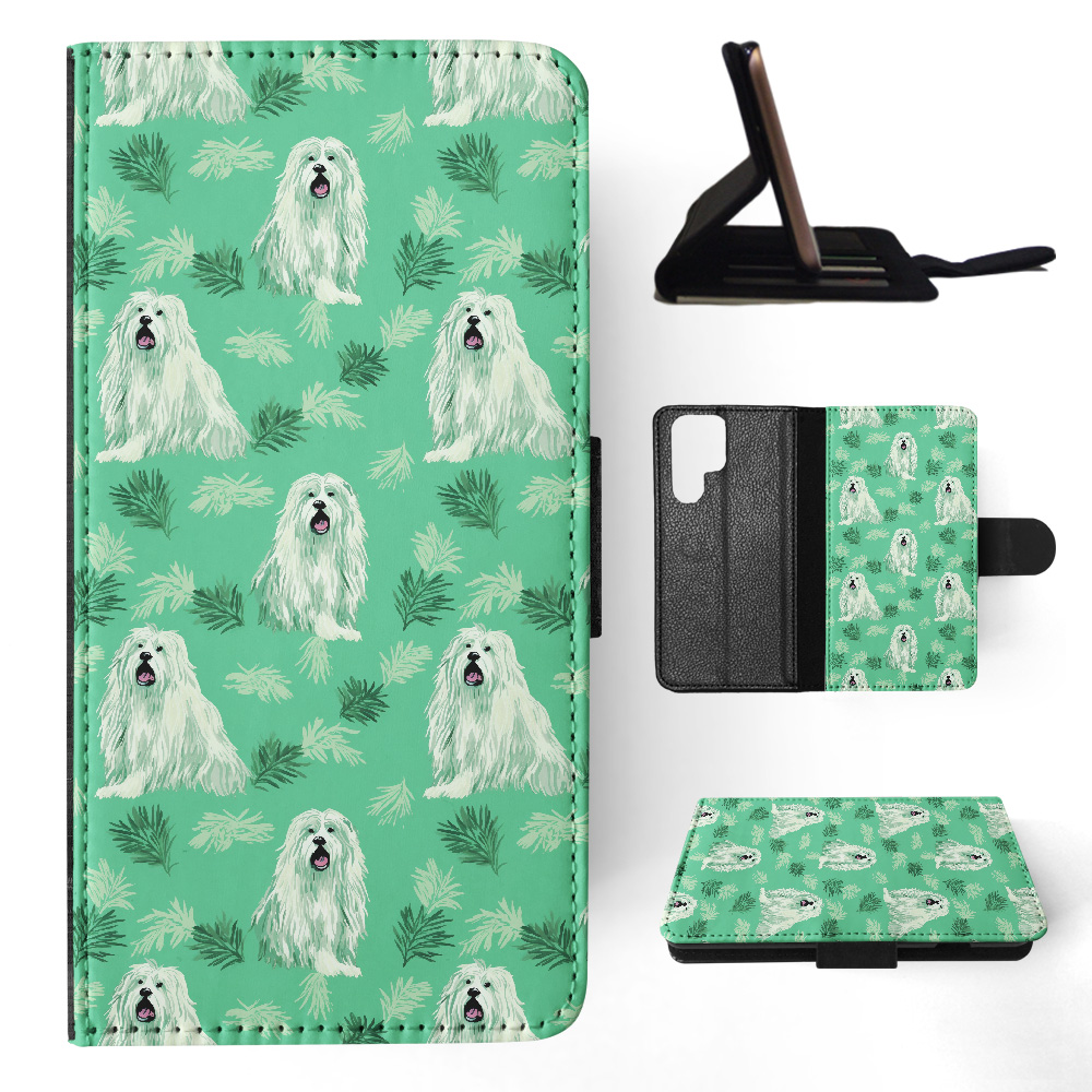 FLIP CASE FOR SAMSUNG GALAXY|CUTE BERGAMASCO SHEPHERD PUPPY DOG PATTERN #A2 - Picture 30 of 36