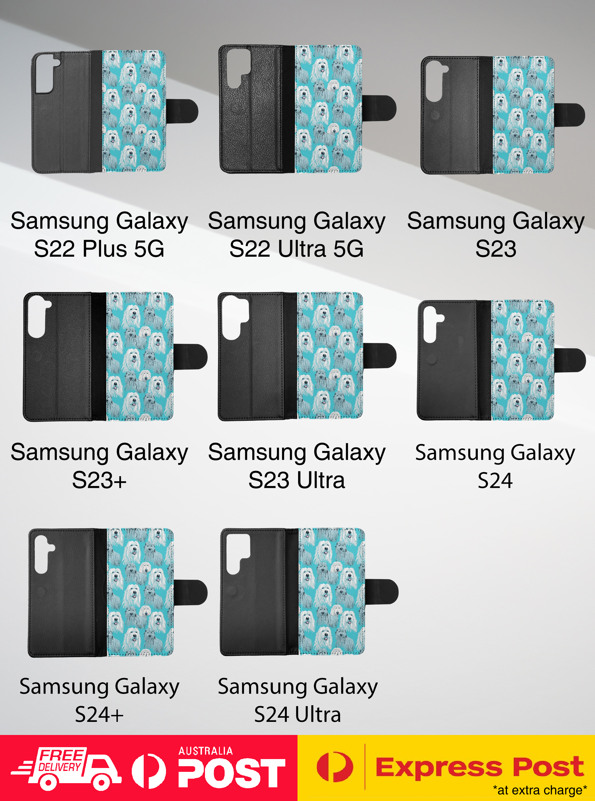 FLIP CASE FOR SAMSUNG GALAXY|CUTE BERGAMASCO SHEPHERD PUPPY DOG PATTERN #A2 - Picture 22 of 36
